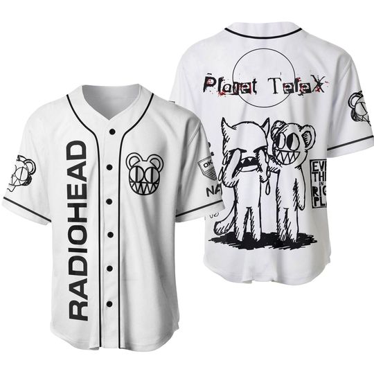 Personalized Radiohead Planet Telex Baseball Jersey