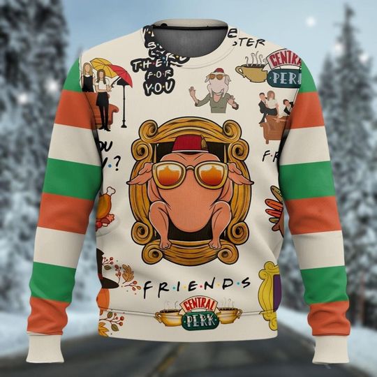 Friends Movie Ugly Sweate, Friends TV Show Xmas Sweater, Friends Central Perk Sweatshirt, Best Friends Gift, TV Series Xmas For Fan