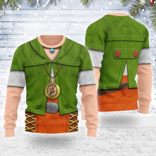 Linkle The Legend Of Zelda Cosplay Sweater, Zelda Cosplay Sweatshirt, Tear Of Kingdom Shirt, Boy Birthday Gifts, Zelda Game Fan Gifts