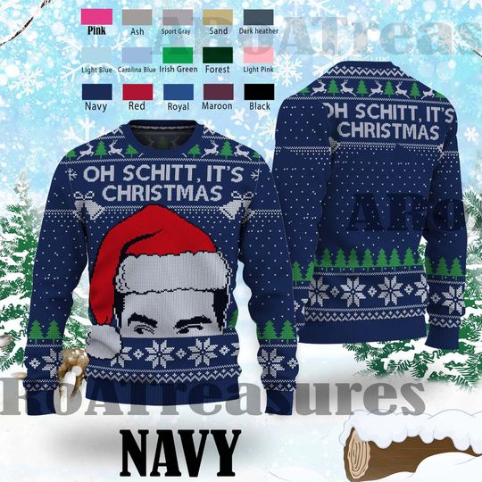 Oh Schitt It's Christmas Sweater, Ugly Christmas Sweater,Schitts Creek Sweater,Xmas Party Shirt,Family Christmas Sweater,Winter Ugly Sweater