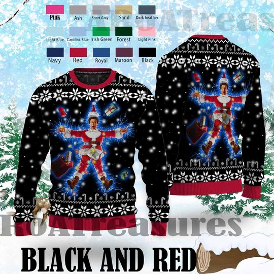 Merry Christmas Shitters Full Ugly Sweater, National Lampoons Christmas Sweater, Holiday Sweater, Christmas Vacation Gifts, Xmas Sweater