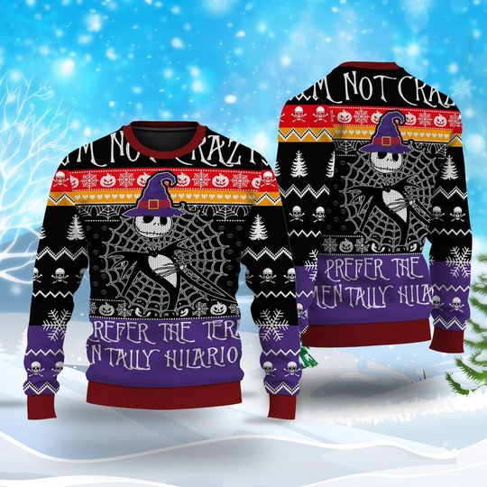 Jack Skellington Ugly Sweater, Jack Skellington Ugly Christmas Sweater, Nightmare Before Christmas Sweater, Jack Skellington Shirt