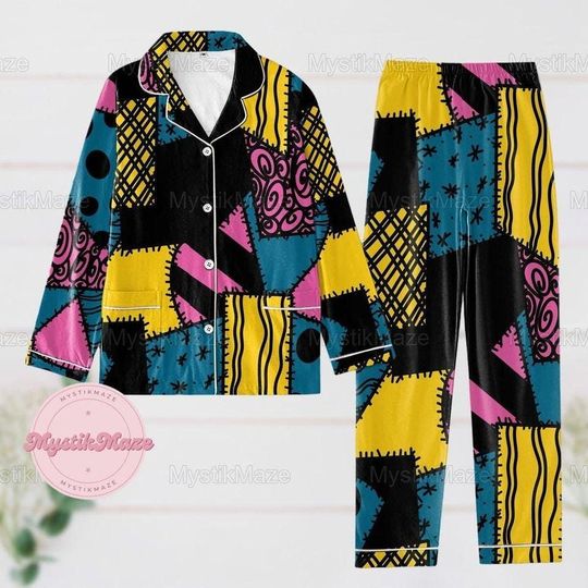 Sally Pajamas Set, Nightmare Before Pajamas, Sally Holiday Pajamas, Sally Skellington Pajamas Family