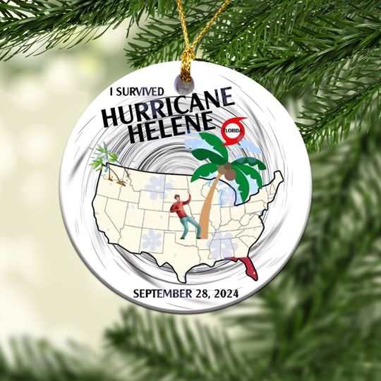 Strong Than The Storm Ornament, Hurricane Helena 2024 Ornament, North Carolina Strong Ornament, Western NC Ornament, Christmas ornament