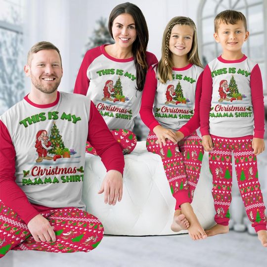 Christmas Grumpy Dwarf Ajamas Family, Snow White And Seven Dwarfs Holiday Pajamas, Magic Kingdom Tee, Disneyland Vacation Family Gift