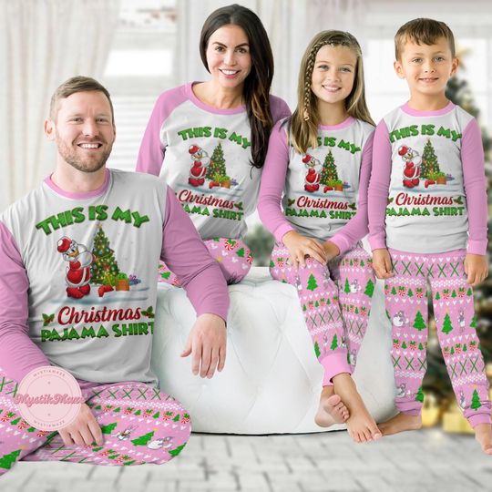 Disney Daisy Pajamas Family, Wdw Daisy Duck Pajamas Christmas, Disneyland Girl Trip Shirt, Magic Kingdom Teee, Gift For Girlfriend