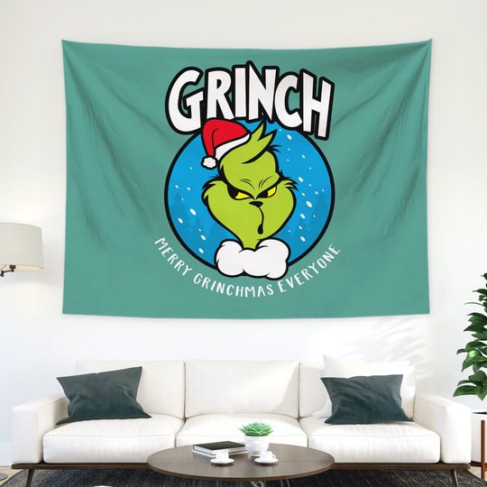 funny character Christmas Tapestry, Merry Christmas wall decor, Wall Hanging for Bedroom Home Dorm Apartment Decor new Year's gift