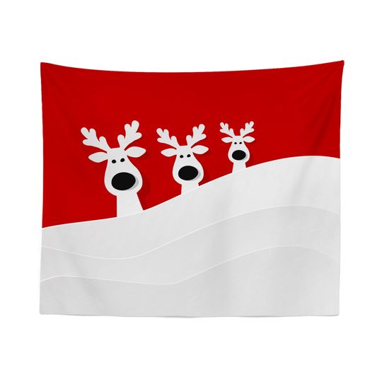 Christmas Tapestry Wall Hanging Art Decor