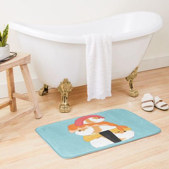 Guinea Pig Sushi Bath Mat