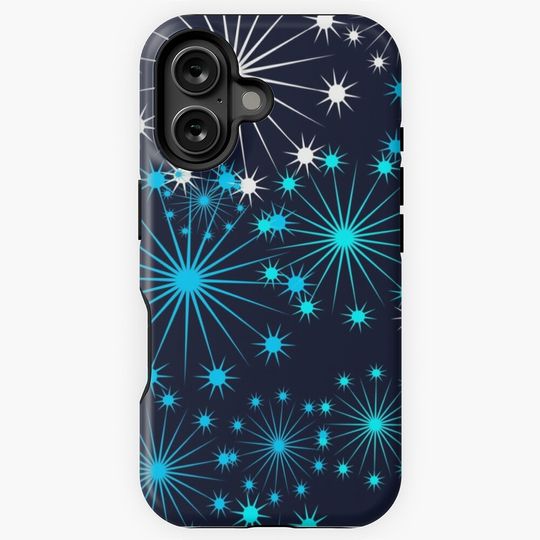 Colourful Chrismas Stars iPhone Case