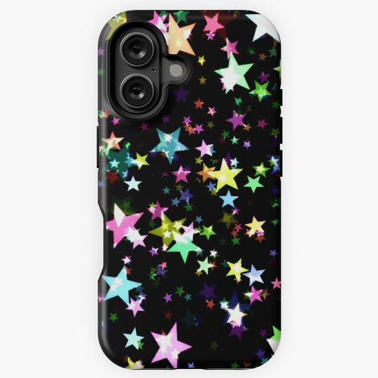 Colourful Chrismas Stars iPhone Case