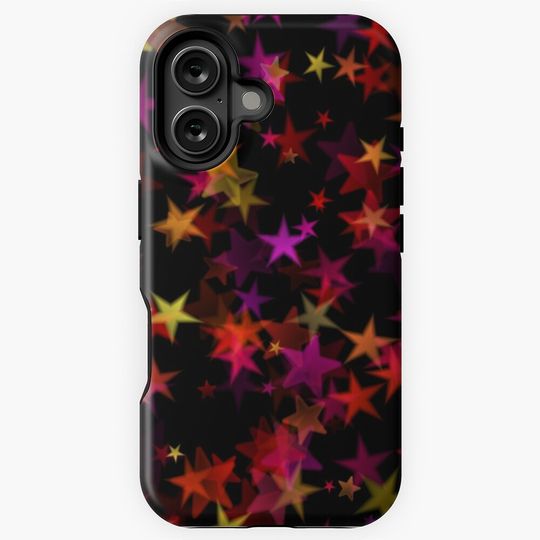 Colourful Chrismas Stars iPhone Case