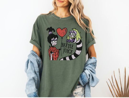 Beetle Juice T Shirt Comfort Colors Halloween Shirt Retro Cartoon 80s 90s Shirt Beetle juice Sweatshirt Gift for Movie Lover