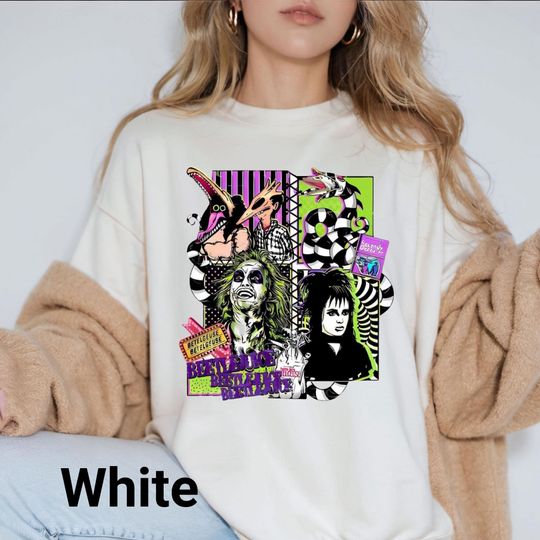 Beetlejuice Shirt, Horror Movie Shirt, Beetlejuice 1988 Movie T-Shirt, Vintage Halloween Movie Shirt, Beetlejuice Gift, Halloween Party