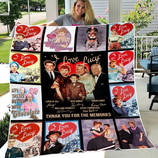 I Love Lucy Blanket, I Love Lucy Throw Blanket, I Love Lucy Comforter Blanket, I Love Lucy Soft Blanket, I Love Lucy Gift, Mother Gift