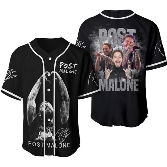 Discover Post Malone Baseball Jersey, Post Malone Rap Music Jersey Shirt, Austin Album Rap 90s Tee, Post Malone Tour Rapper Gift, Gift For Fan