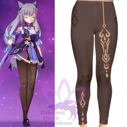 Keqing leggings | Genshin Impact | Anime Cosplay Shirt | Halloween costume