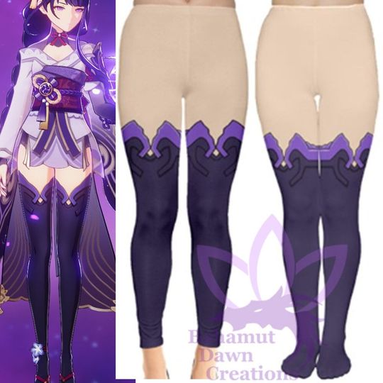 Shogun Leggings | Genshin Impact Leggings | Anime Cosplay Shirt | Halloween costume