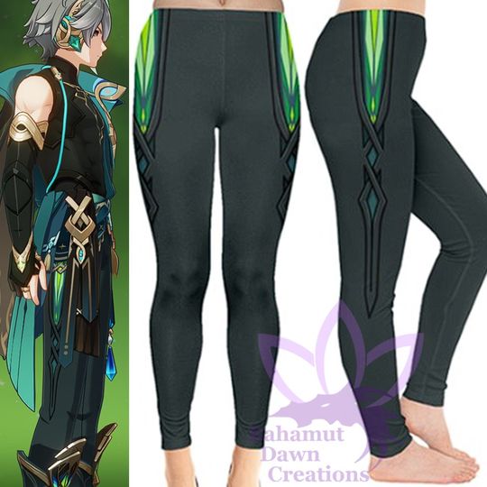 Alhaitham Leggings Genshin Impact Leggings | Anime Cosplay Shirt | Halloween costume