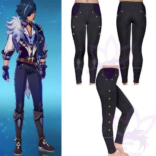 Kaeya Leggings Genshin Impact Leggings | Anime Cosplay Shirt | Halloween costume