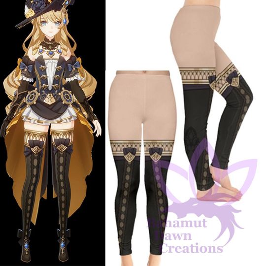 Navia Leggings Genshin Impact Navia Leggings | Anime Cosplay Shirt | Halloween costume