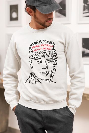 Elon Musk 2024 Dark MAGA Fight Sweatshirt, Musk X Portrait Shirt, Trump Supporter Gift, Trump Rally Shirt, Republican Unique Gift