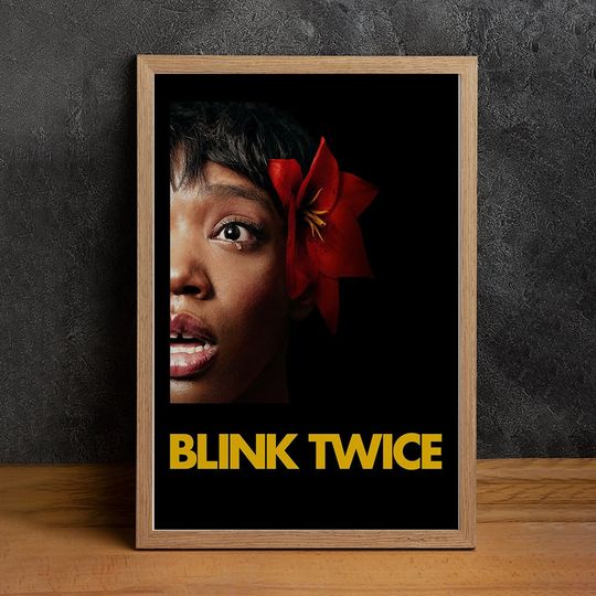 Blink Twice Movie Poster, High Quality Canvas Print, Wall Art, Classic Poster, Film Fan Collectibles, Home Decor