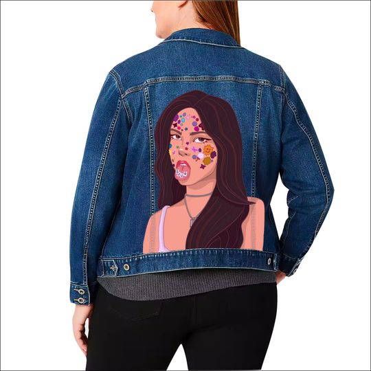Olivia Rodrigo Jean Jacket | Denim Jacket, Sour Jean Jacket, Guts Jean Jacket