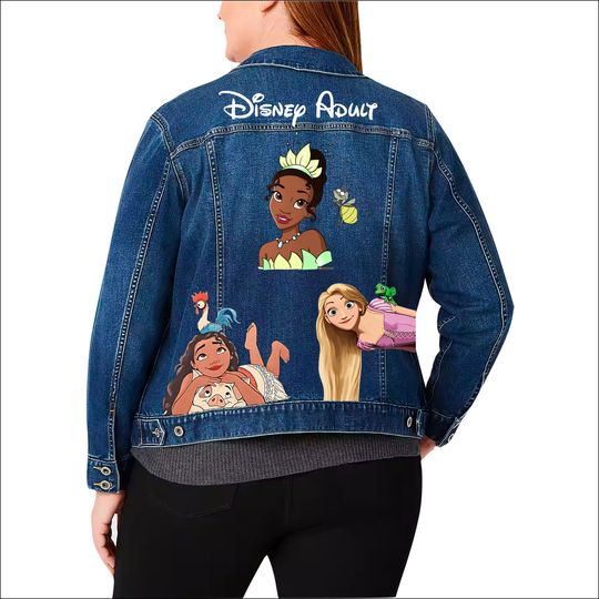 Painted Disney Princess "Disney Adult" Denim Jacket