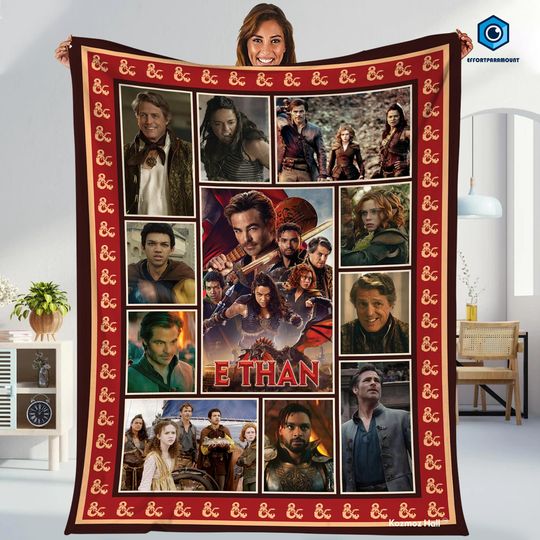 Dungeons & Dragons Honour Among Thieves Blanket | Dungeons Master Fleece Blanket | DND Fleece Blanket | Dungeons And Dragons Fleece Blanket