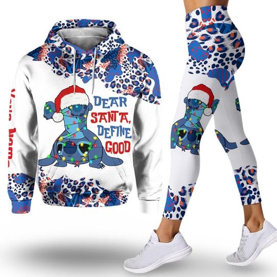 Stitch Christmas 3D Hoodie, Christmas Stitch Unisex Tshirt, Disney Christmas Tee, Stitch Women Leggings, Lilo And Stitch Sweatshirt