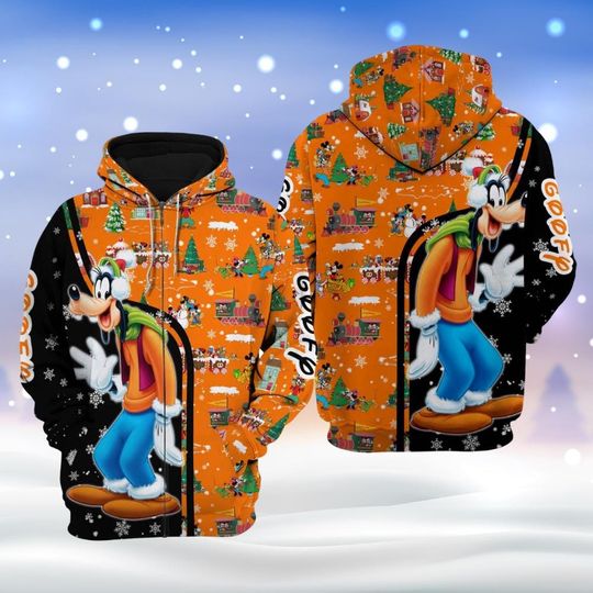 Goofy Christmas Unisex Hoodie, Disney Goofy Dog Xmas Shirt, Christmas Cartoon Shirt, Goofy Xmas Sweater, Magic Kingdom Shirt