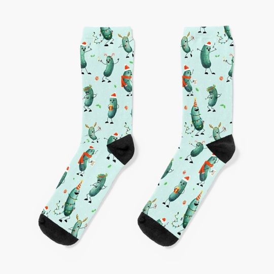 Holiday Pickle Party! Socks