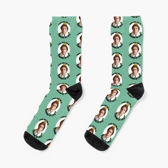 YOU SIT ON A THRONE OF LIES Buddy the Elf Christmas Movie Will Ferrell quote Socks