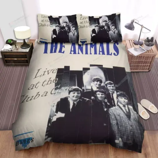 The Animals Live At The Club A Go Go Album Cover Quilt Duvet Cover Set Bed Linen