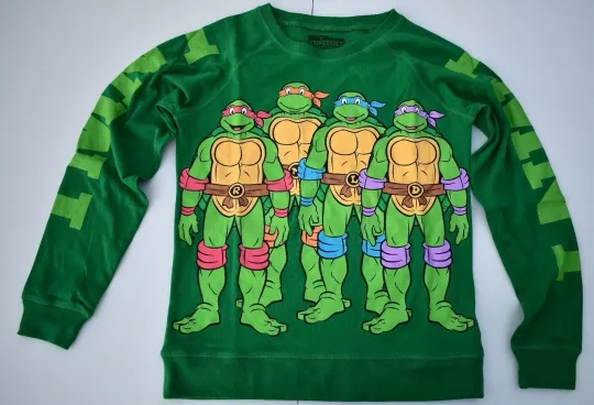 Nick 90s Teenage Mutant Ninja Turtles Sweater TMNT, Women's (Choose Size)