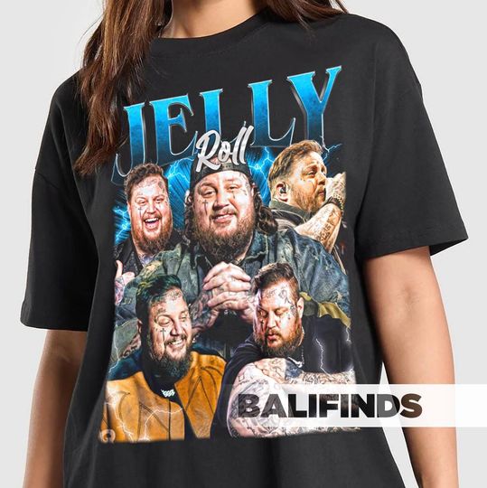 JELLY ROLL Unisex T-Shirt - Retro Jelly Roll Music Graphic Tee - Music Shirt