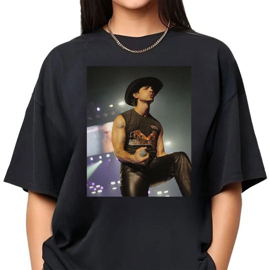 Vintage Cowboy Joe Jonas Jonas Brothers Unisex T-shirt- Vintage Bootleg Unisex Shirt - Joe Jonas fans gift