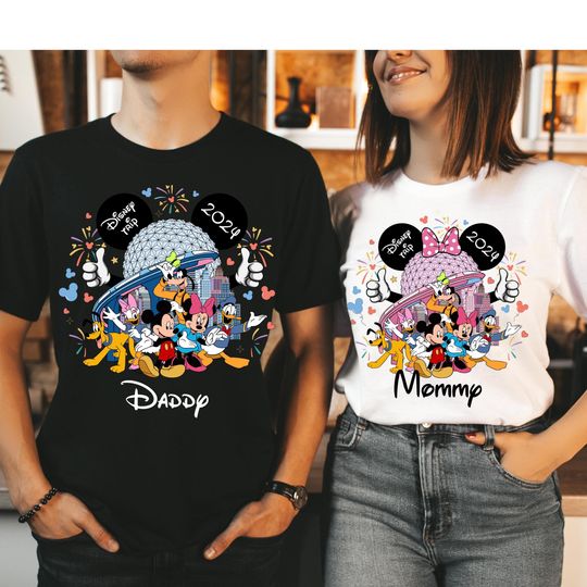 Custom Disney Epcot Shirt, Disney Family Vacation 2024 Shirt, World Traveler Shirt, Mickey Epcot Shirt, Minnie Epcot Shirt, 2024 Disney Tee