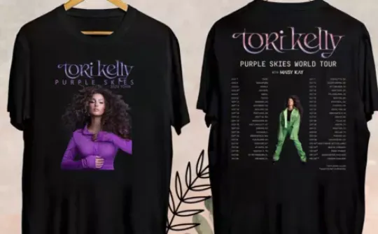 Tori Kelly Purple Skies Tour 2024 T-Shirt, Tori Kelly 2024 Concert Shirt
