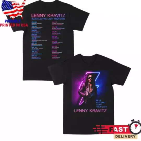 Rare Lenny Kravitz tour 2024 Gift For Fans T-Shirt