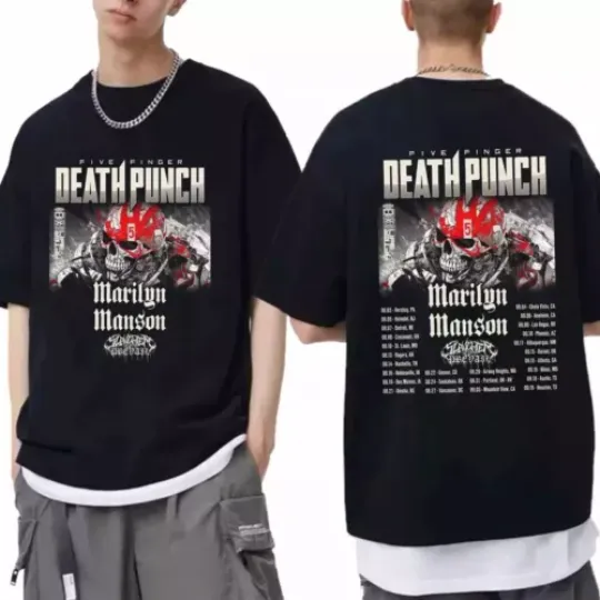 Five Finger Death Punch 2024 Tour Shirt Five Finger Death Punch Band Fan Shirt