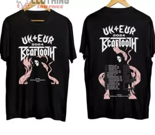 Beartooth Tour Dates 2024 Merch, Beartooth 2024 Uk Shirt shirt