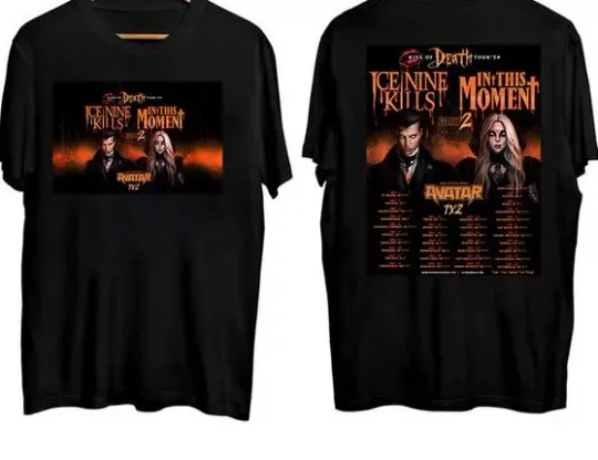 Inn This Moment and Ice Nine 2024 Tour Merch shirt