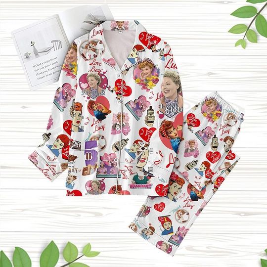 I Love Lucy Pajamas, I Love Lucy Pajamas Set, I Love Lucy Pajamas Pants, I Love Lucy Movie Holiday Pajamas, I Love Lucy Halloween Gift