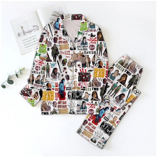 The Walking D Pajamas, The Walking D Shirt, Andrew Lincoln Pajamas, Rick Grimes Women Pajamas, Daryl Dixon Halloween Gift