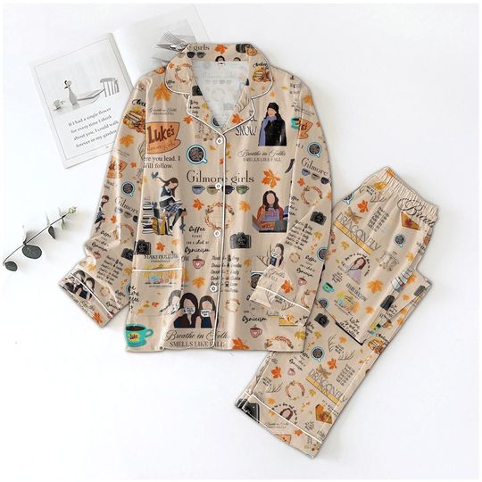 Gilmore Girls Pajamas Shirt, Lukes Dinner Pajamas Pants, Lukes Coffee Pajamas, Stars Hollow Holiday Pajamas, Gilmore Christmas Gift
