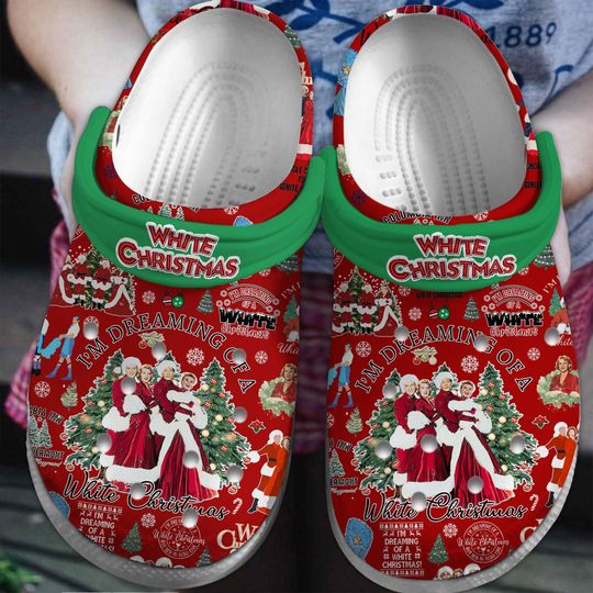 Christmas Pine Tree Clogs, White Christmas Sandals, Wallace And Davis Shoes, Haynes Sisters Women Sandals, Dreaming Of White Gift