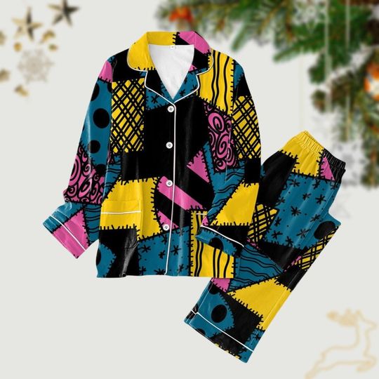 Christmas Sally Pajamas Set, Sally Cosplay Pajamas, Nightmare Before Christmas Pajamas, Disneyland Hallowen Gift, Jack And Sally Couple Pjs