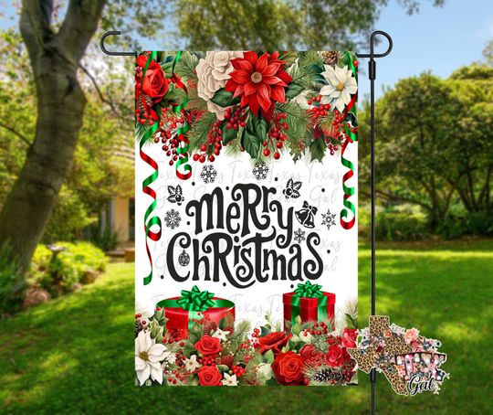 Discover Christmas Garden Flag, Merry Christmas Garden Flag
